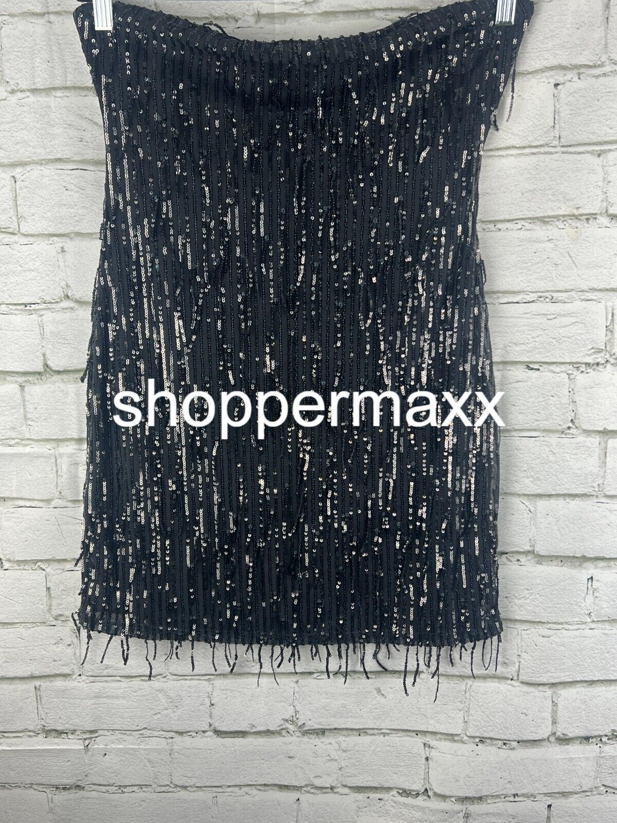 Women's Tube Sequin Fringe Mini Bodycon Dress - Wild Fable, Dark Gray, Medium
