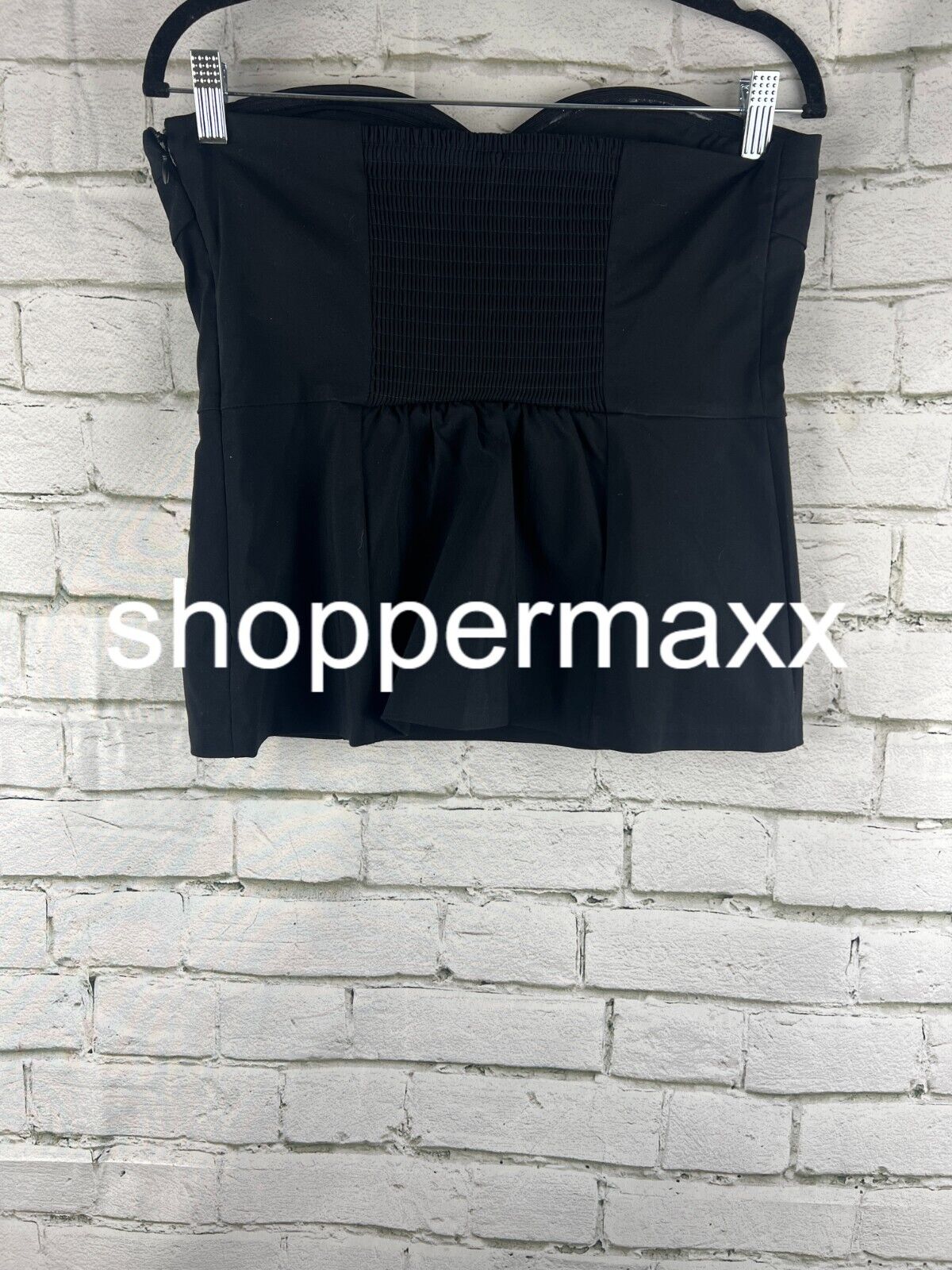 Women's Sweetheart Corset Tube Top - Future Collective with Reese, Black, XS