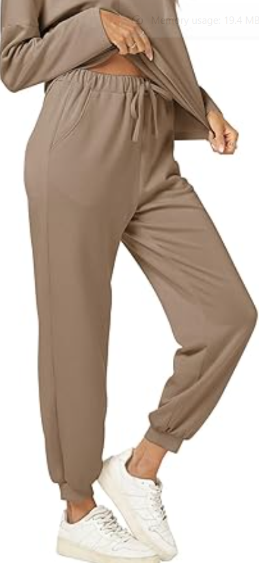 Cakulo 2 Piece Sets for Women 2024 Fall Outfits Matching Jogger Sweatpants Set L