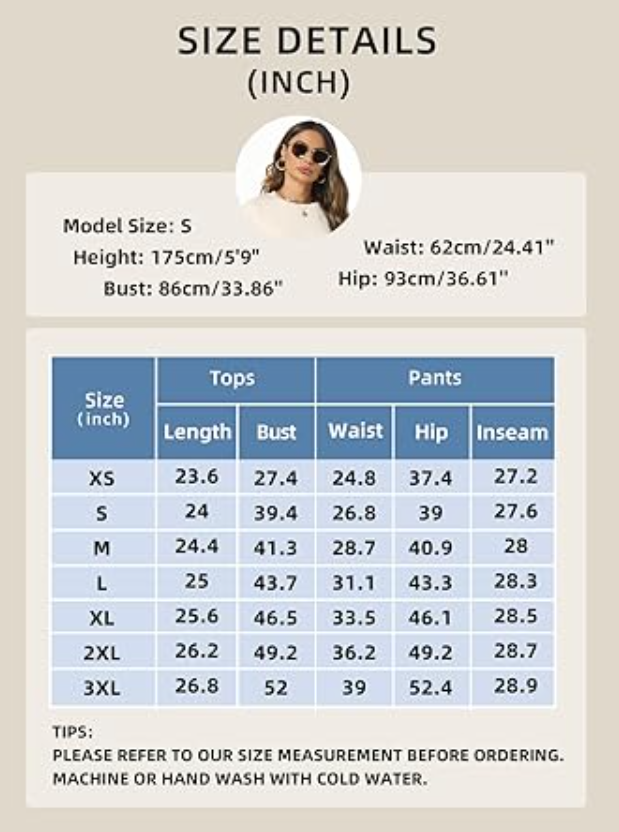 Cakulo 2 Piece Sets for Women 2024 Fall Outfits Matching Jogger Sweatpants Set L