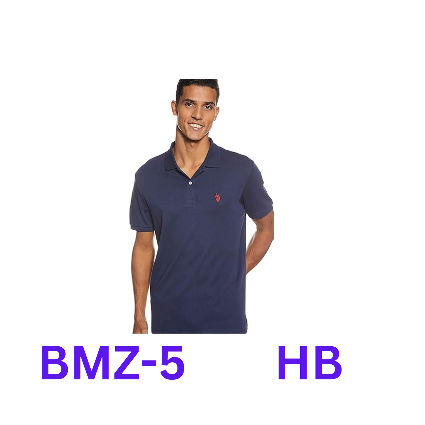 U.S. Polo Assn. Men's Solid Interlock Polo, Cotton Shirt, Classic Navy, X-Large