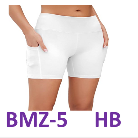 WASAH Soft Comfortable Workout Yoga Shorts for Women with Pockets, White, Small