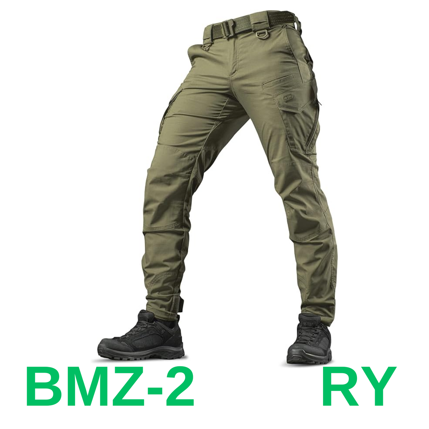 Aggressor Flex - Tactical Pants - Men Black Cotton with Cargo Pockets, 30Wx 34L