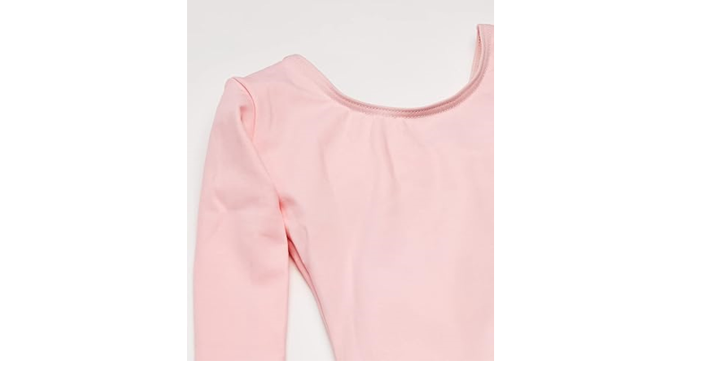 Capezio girls Team Basic Long Sleeve athletic leotards, Pink, 12-14, US
