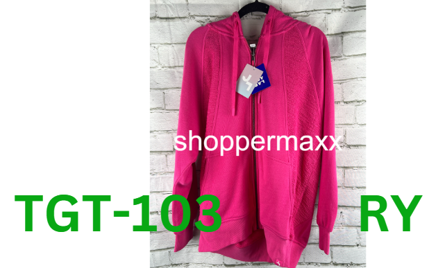 Women's Full Zip Hoodie - JoyLab, Pink, XS