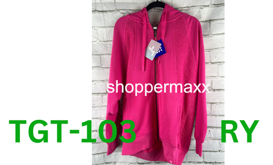 Women's Full Zip Hoodie - JoyLab, Pink, XS