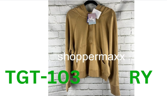 Women's 1/2 Zip Fleece Pullover - JoyLab, Beige, XL