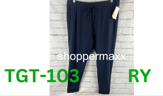All in motion, Mens Soft gym pants sweats, Navy, XL