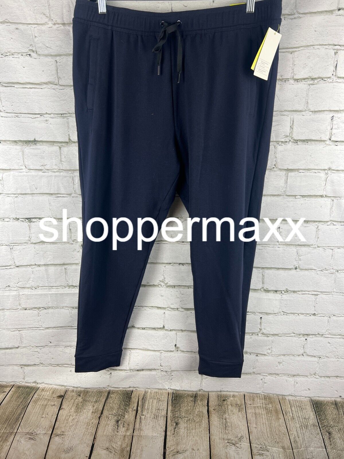 All in motion, Mens Soft gym pants sweats, Navy, XL
