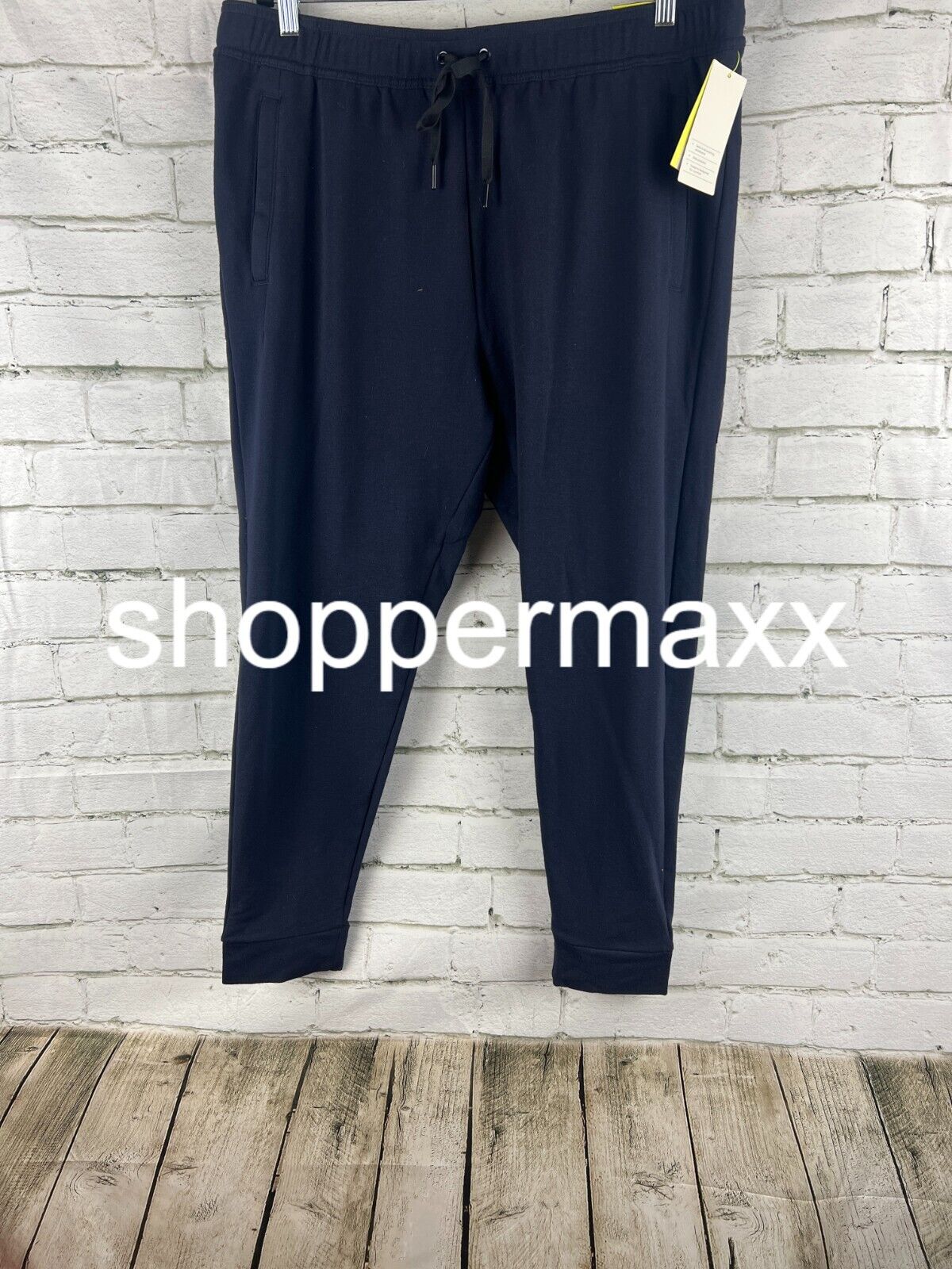 All in motion, Mens Soft gym pants sweats, Navy, XL