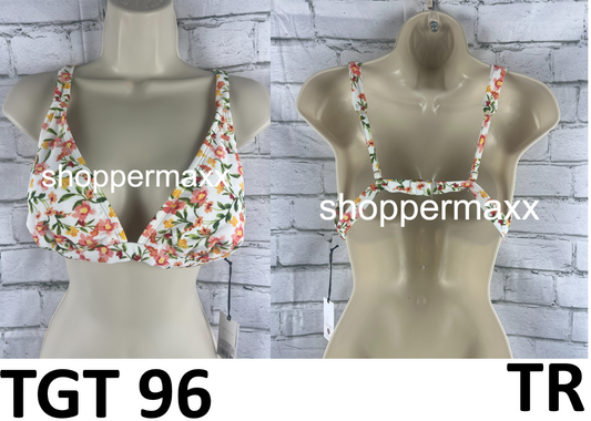 Women's Triangle Bikini Top - Shade & Shore, Floral Print, Large