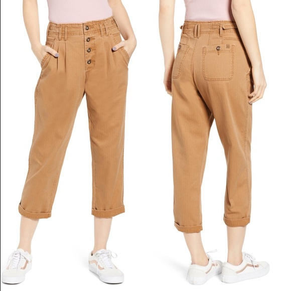 UNIONBAY Landon Ultra High-Rise Ankle Pants Workwear Khaki Juniors 5 24