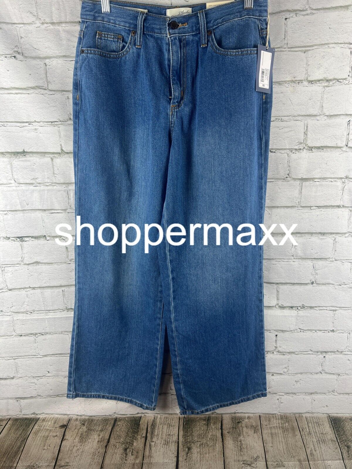 Women's High-Rise Wide Leg Jeans - Universal Thread, Medium Wash, 6 Short