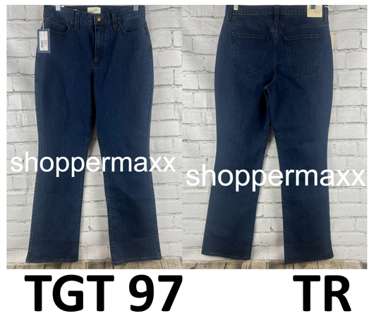 Women's High-Rise Vintage Bootcut Jeans - Universal Thread, Dark Blue, Size 6