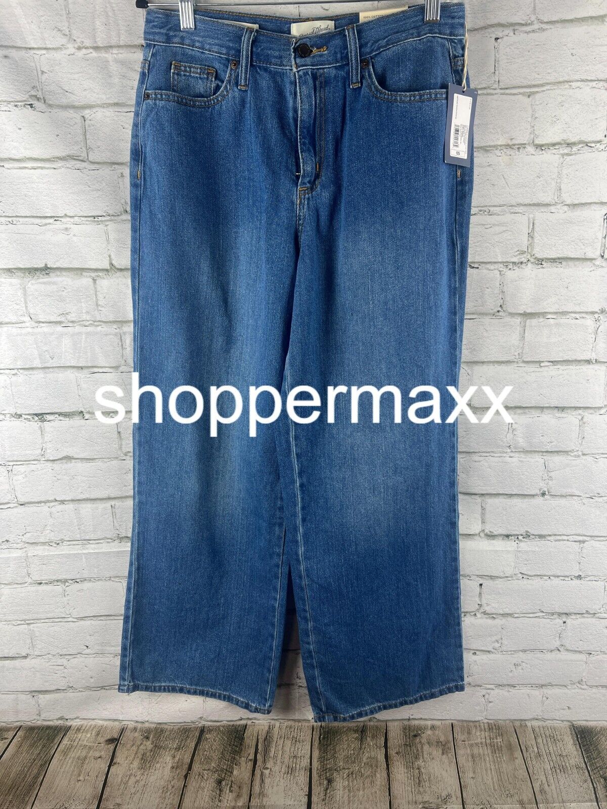 Women's High-Rise Wide Leg Jeans - Universal Thread, Medium Wash, 6 Short