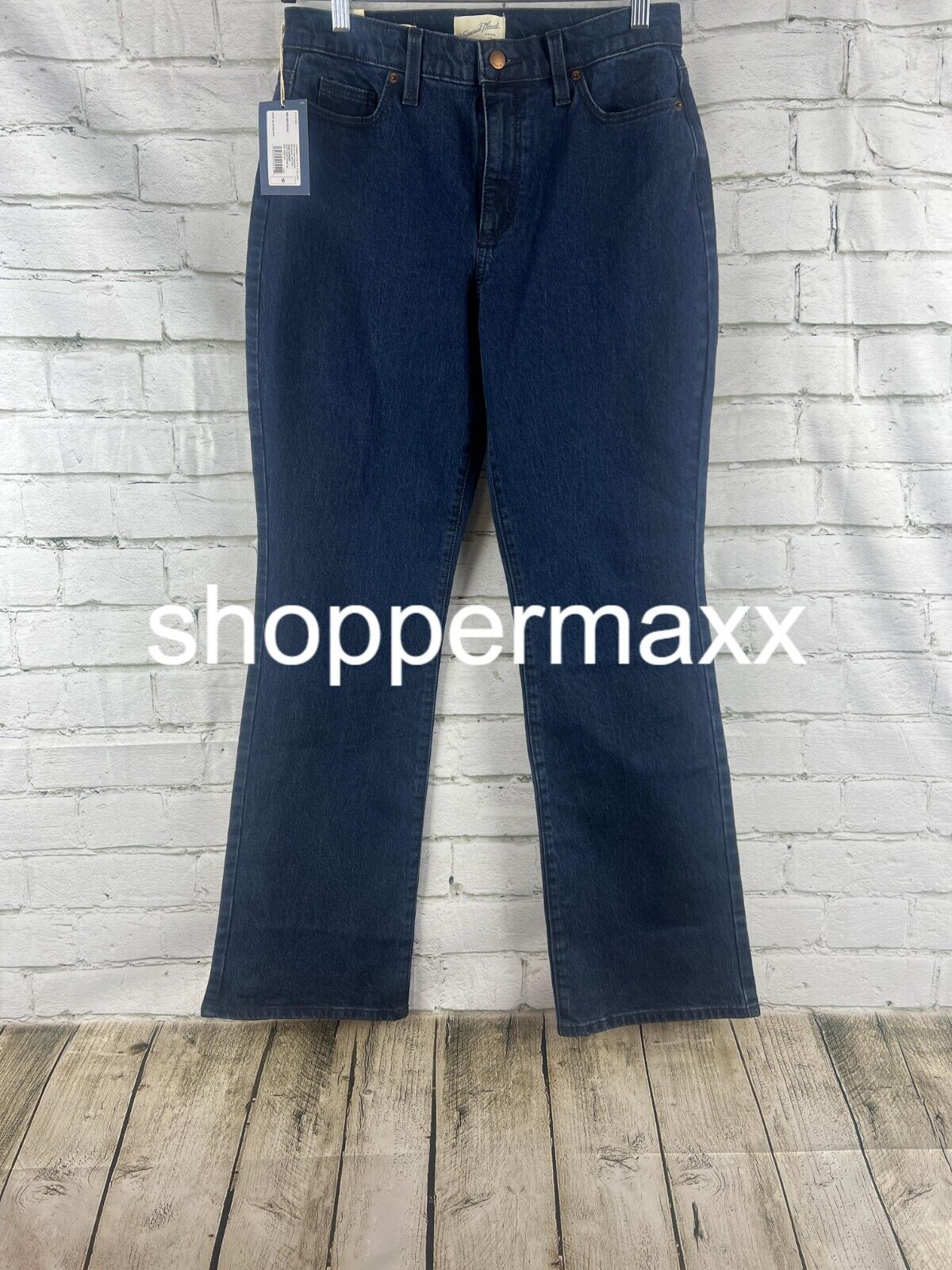 Women's High-Rise Vintage Bootcut Jeans - Universal Thread, Dark Blue, Size 6