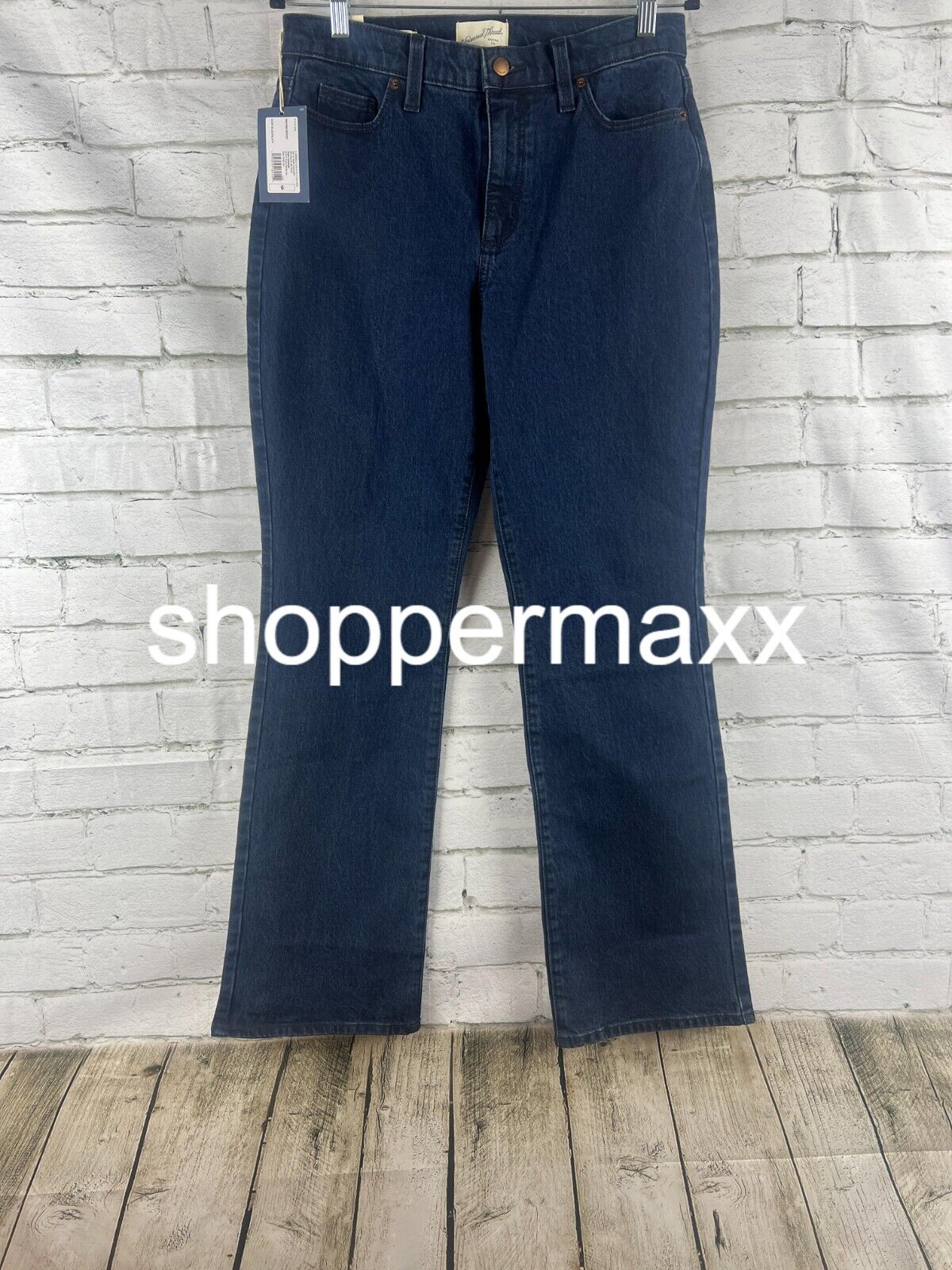 Women's High-Rise Vintage Bootcut Jeans - Universal Thread, Dark Blue, Size 6