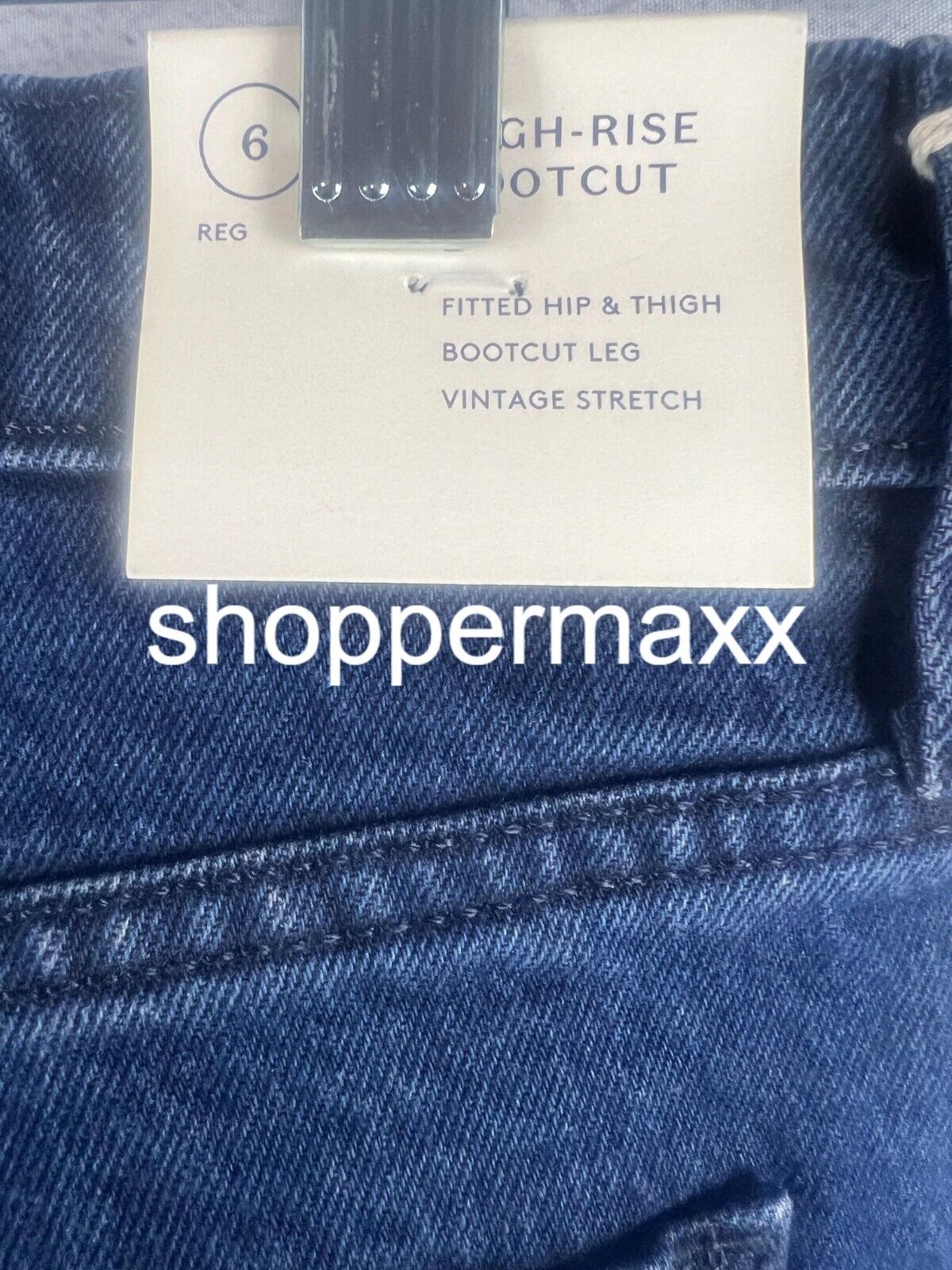 Women's High-Rise Vintage Bootcut Jeans - Universal Thread, Dark Blue, Size 6