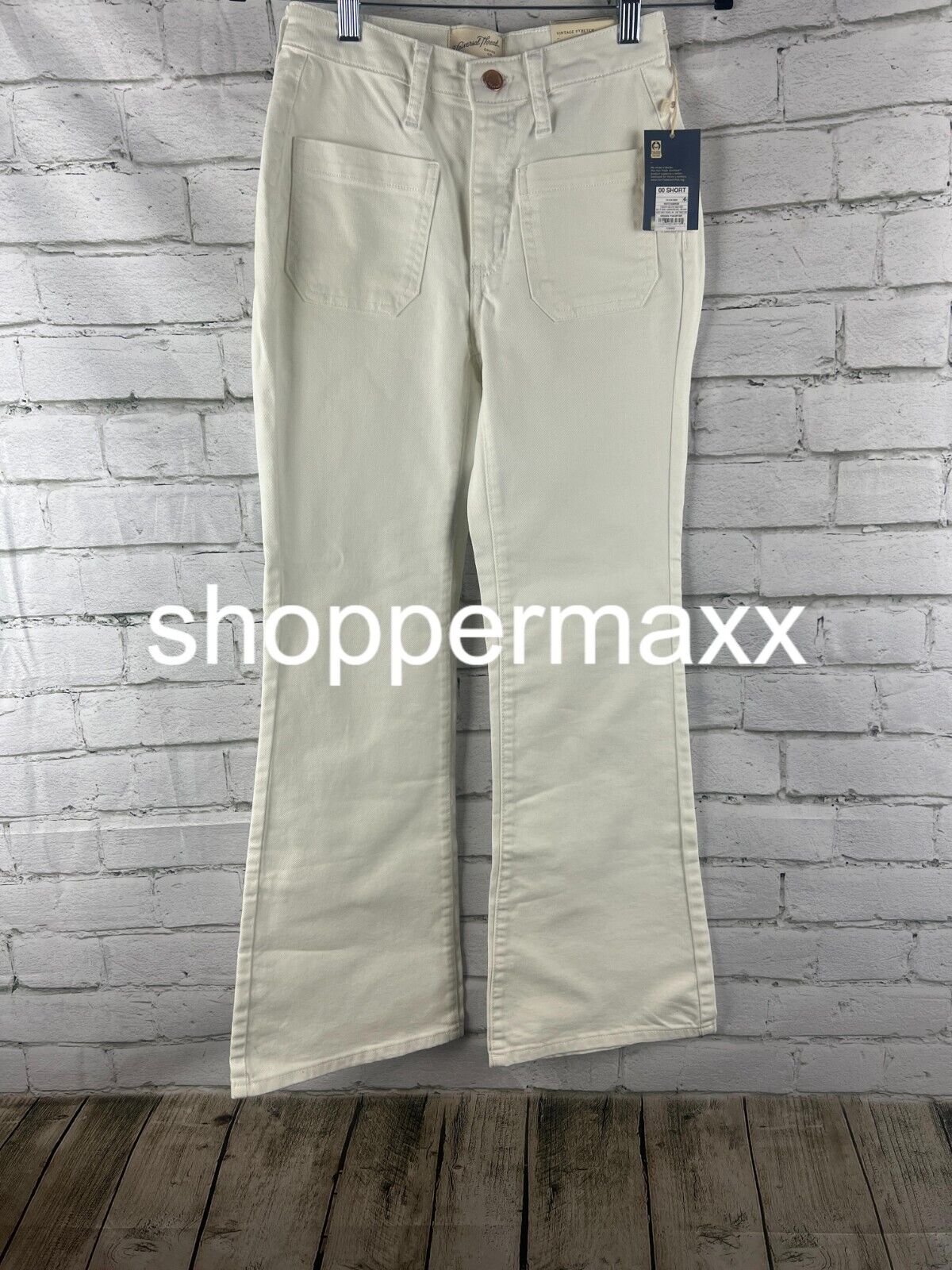 WOMEN'S HIGH-RISE FLARE JEANS - UNIVERSAL THREAD, WHITE, 00 SHORT