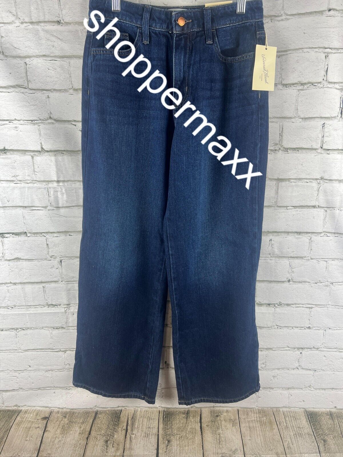 Women's High-Rise Wide Leg Jeans - Universal Thread, Dark Wash, 4 Short