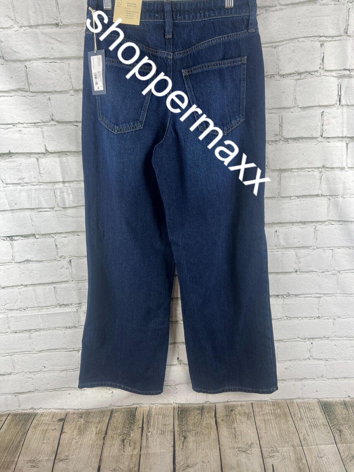 Women's High-Rise Wide Leg Jeans - Universal Thread, Dark Wash, 4 Short