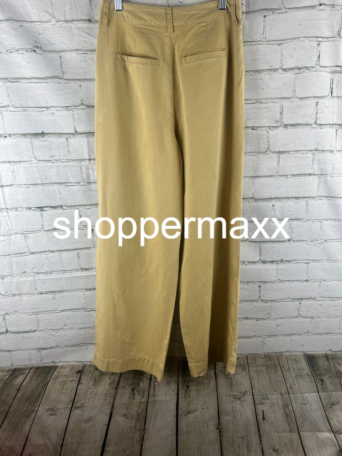 Women's High-Rise Loose Fit Pleated Chino Pants - Universal Thread, Tan, Size 2