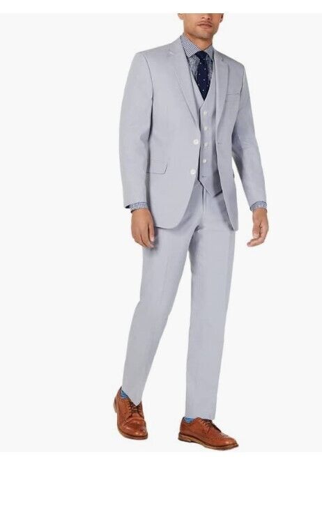 Tommy Hilfiger Men's Modern-Fit Flex Stretch Chambray Suit Jacket Multiple Sizes