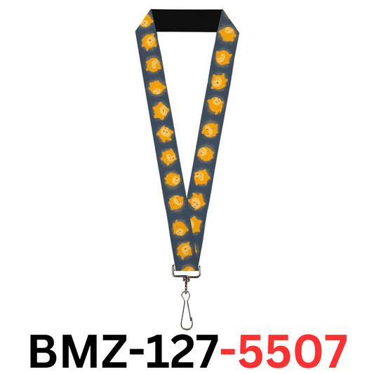 Disney Lanyard, Wish Star Poses Blue Yellows, Elastic