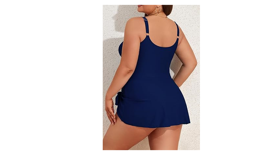 Eomenie Plus Size Swimdress for Women One Piece Swimsuit Tummy Control Swim, 20W