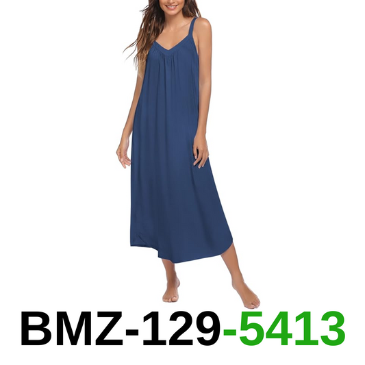 Ekouaer Womens Sleeveless Nightgown Full Slip Nightshirt Print Nightwear, S