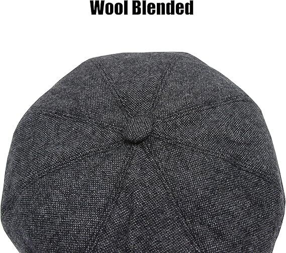 YOFARCHOY Newsboy Hats for Men Classic 8 Panel Flat Cap Peaky Blinders Irish Hat