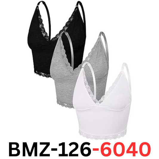 3 Pieces Women's Rib Knit Cami Tops Lace Trim Sleeveless Crop Top Camisole XL