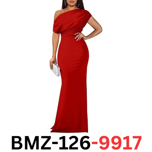 YMDUCH Womens Elegant Sleeveless Off Shoulder Bodycon Long Formal Party Dress XL