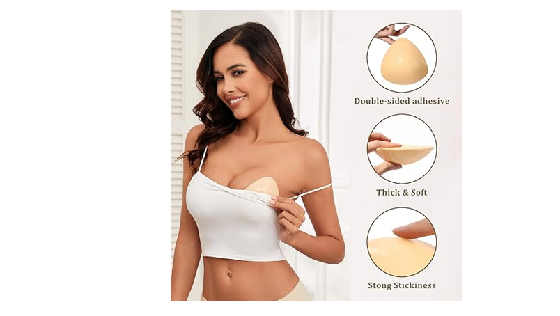 Double-Sided Sticky Bra Pads Inserts Ultra Instant Lift Bra Inserts Push up, L