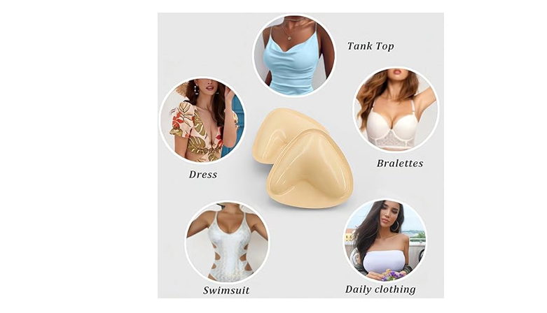 Double-Sided Sticky Bra Pads Inserts Ultra Instant Lift Bra Inserts Push up, L