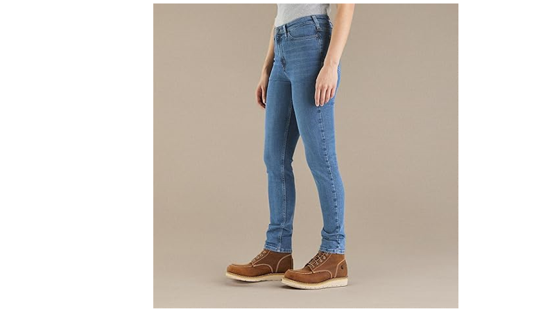 Carhartt Women's Rugged Flex Slim Fit Tapered High Rise Jean, Laurel, 12 Short