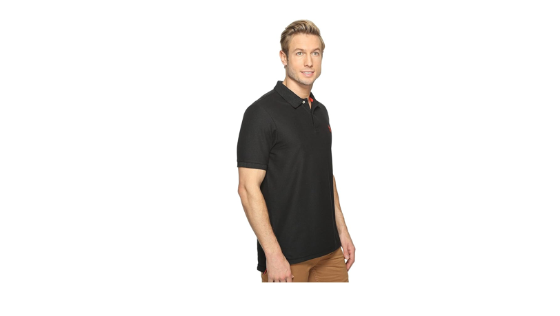 U.S. Polo Assn. Men's Ultimate Pique Polo, Black, XL