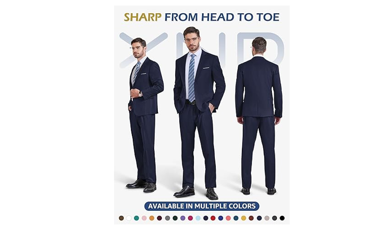 YND Men's One Button Slim Fit Blazer, Casual Lightweight Suit Daily Jacket, XXL