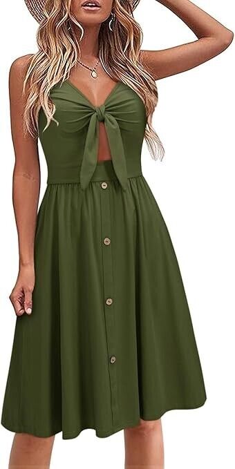 VOTEPRETTY Women's Summer Dresses Sundresses Beach Clothes Outfit Vacation, XL