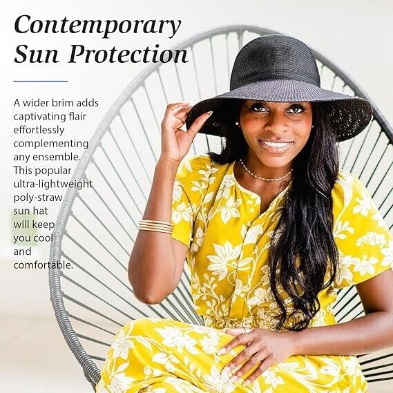 Wallaroo Hat Company Women Victoria Fedora UPF 50+ Sun Protection Hat, One Size