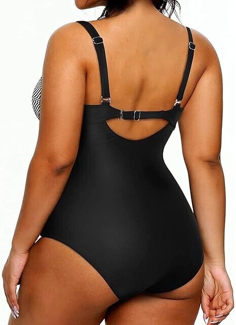 Yonique Women's Plus Size Swimsuit One Piece Tummy Control Slimming Swimwear, XL