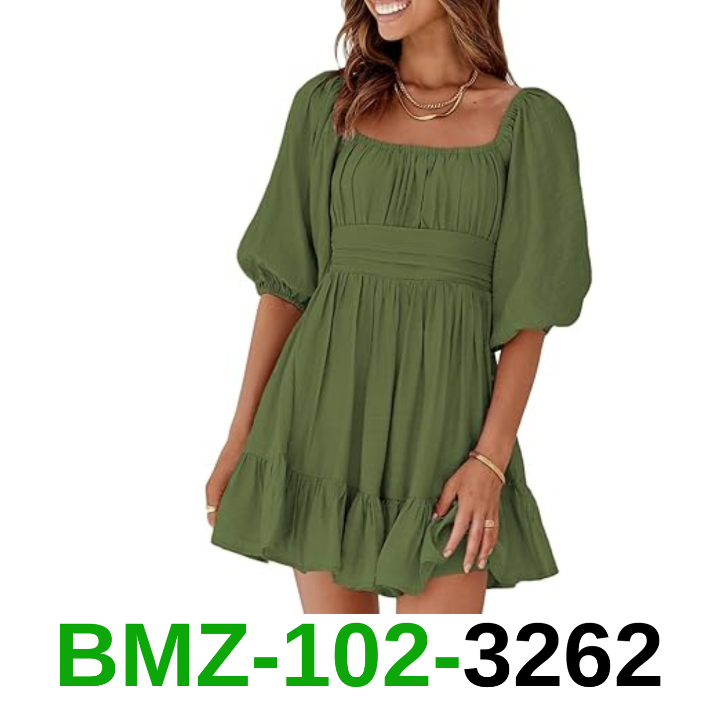 Dokotoo Womens Spring Fashion 2024 Square Neck Summer Dresses Tie Backless, M