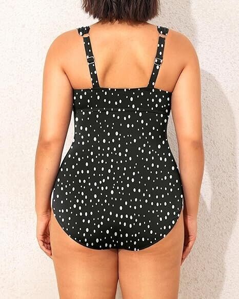 Yonique Plus Size One Piece Swimsuit for Women Tummy Control Bathing Suit, 16W
