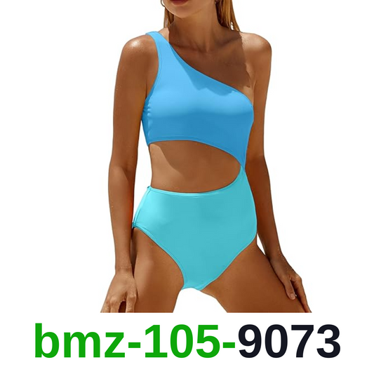 Yonique Women's One Piece Bathing Suit One Shoulder Swimsuit Cutout Swimwear, XS