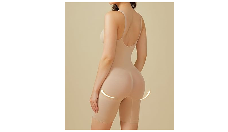 BRABIC 2 Piece Wasit Trainer Bodysuit for Women Tummy Control Shapewear, XXL
