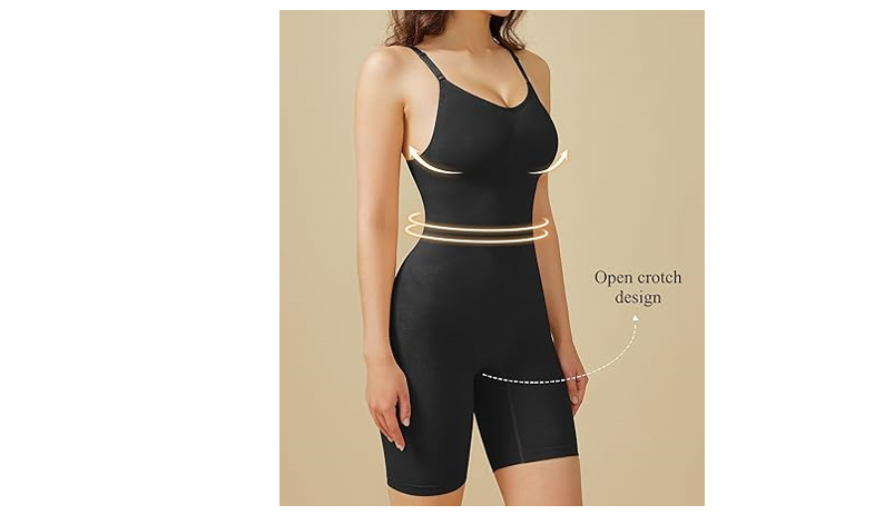 BRABIC 2 Piece Wasit Trainer Bodysuit for Women Tummy Control Shapewear, XXL