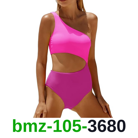 Yonique Women's One Piece Bathing Suit One Shoulder Swimsuit Cutout Swimwear,XXL