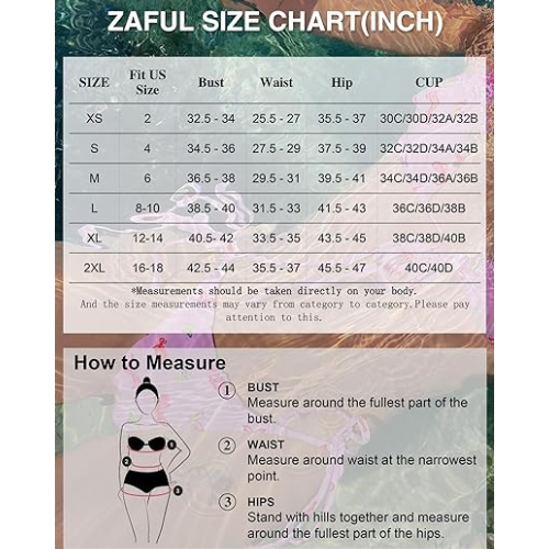 ZAFUL Women's Underwire  V-Wired Two Piece Swimsuit Bathing Suit (1-Green,S)