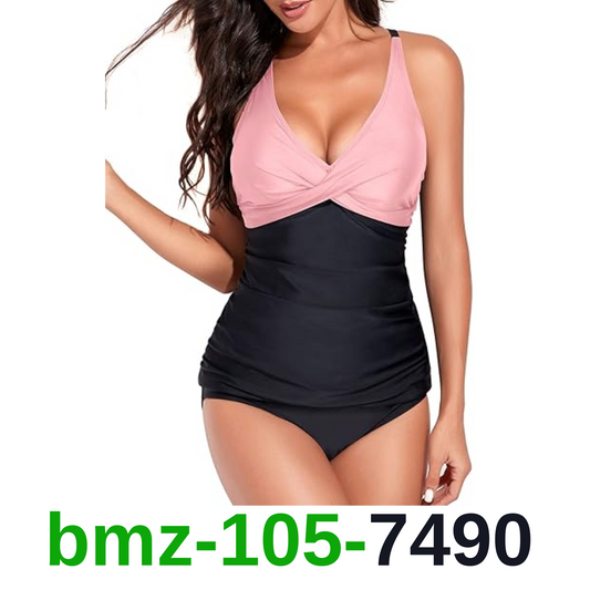 Yonique Tankini Swimsuits for Women Tummy Control Bathing Suits Two Piece, L