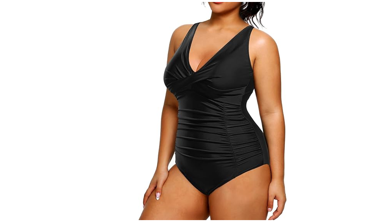 Yonique Plus Size Swimsuit One Piece Bathing Suits for Women Tummy Control, 18